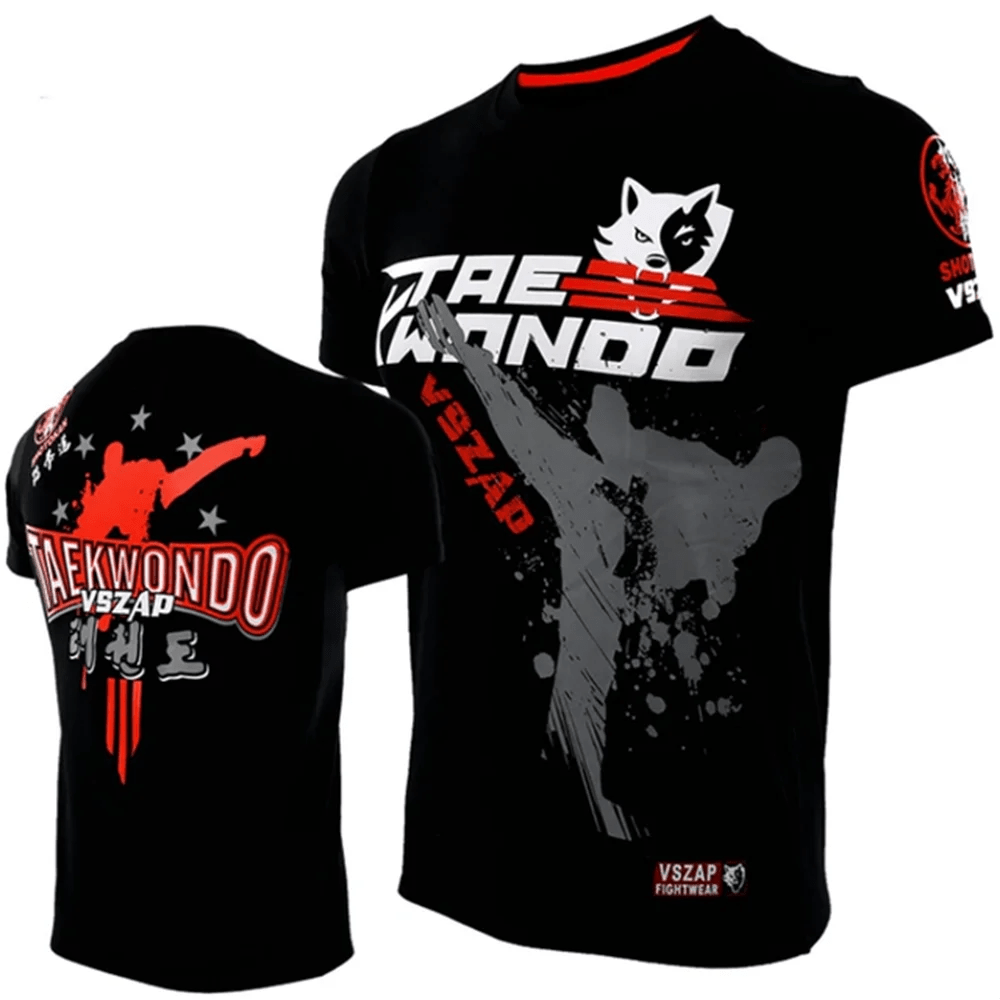 T-shirt Muay Thai à manches courtes pour hommes - Tresors asiatiques