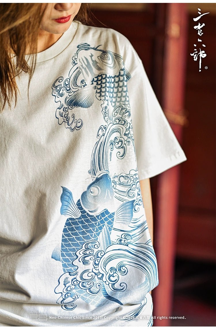 T-shirt Yokosuka Sukajan brodé de style vintage - Tresors asiatiques