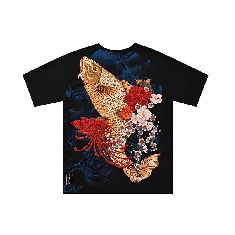 T-shirt Yokosuka Sukajan brodé de style vintage - Tresors asiatiques