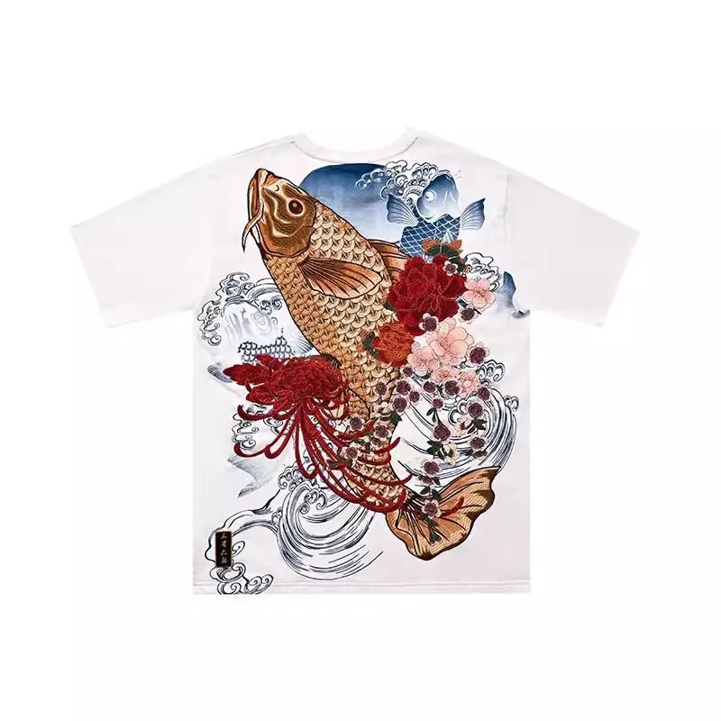 T-shirt Yokosuka Sukajan brodé de style vintage - Tresors asiatiques