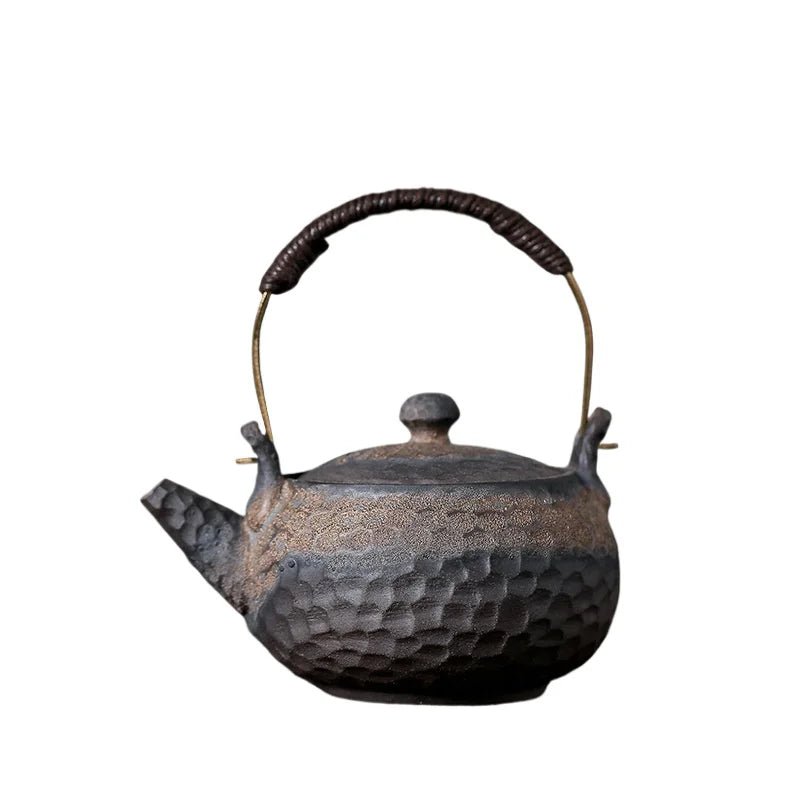 Théière à faisceau élévateur martelé - Tresors asiatiques