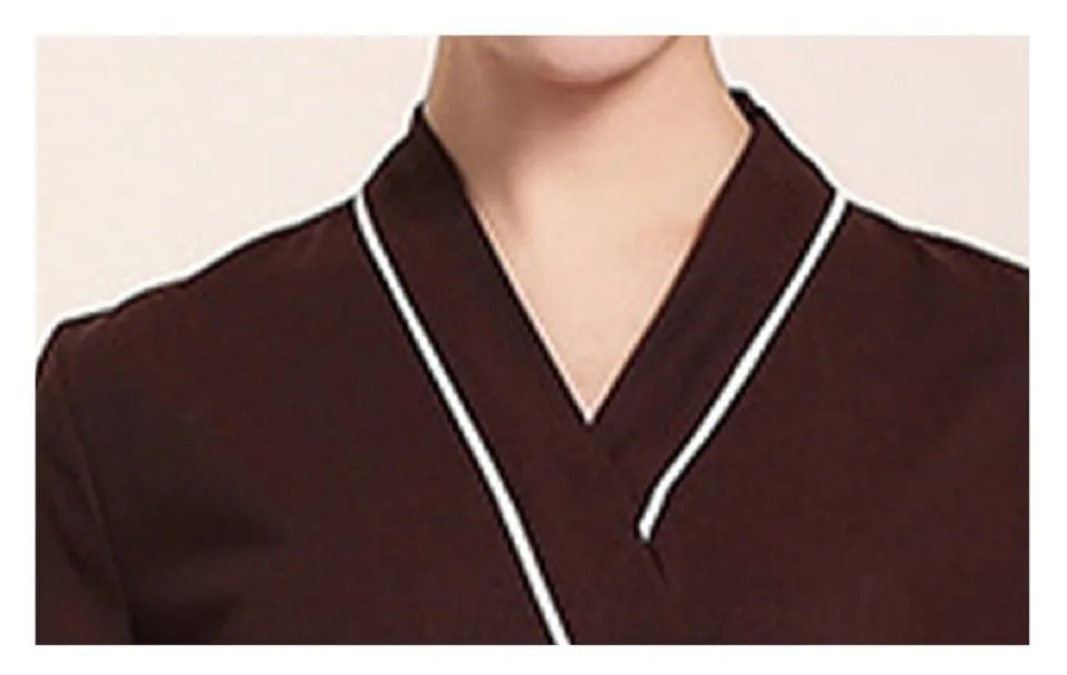 Uniforme à manches mi - longues pour salon de soin esthétique - Tresors asiatiques