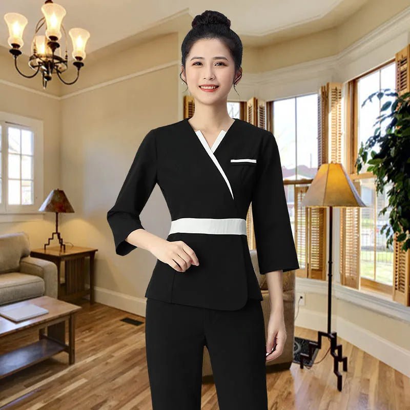 Uniforme de spa thaïlandais pour salons de beauté - Tresors asiatiques