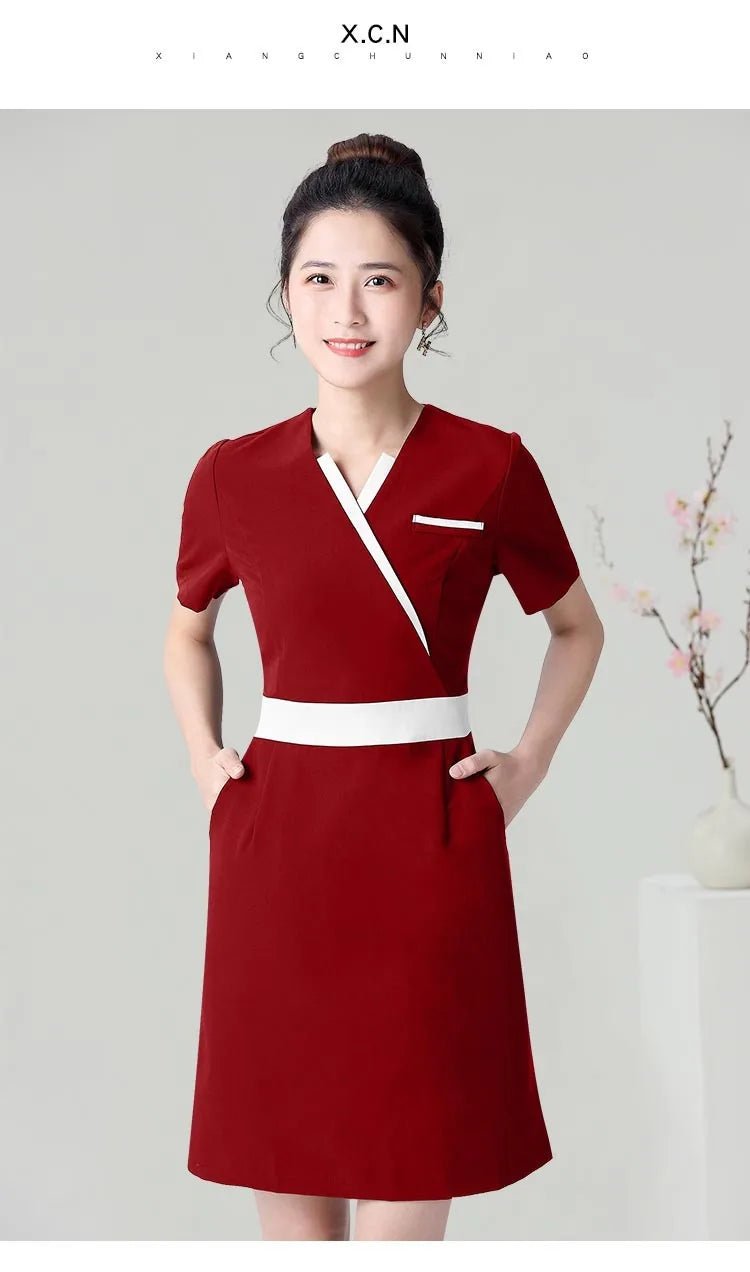 Uniforme de spa thaïlandais pour salons de beauté - Tresors asiatiques