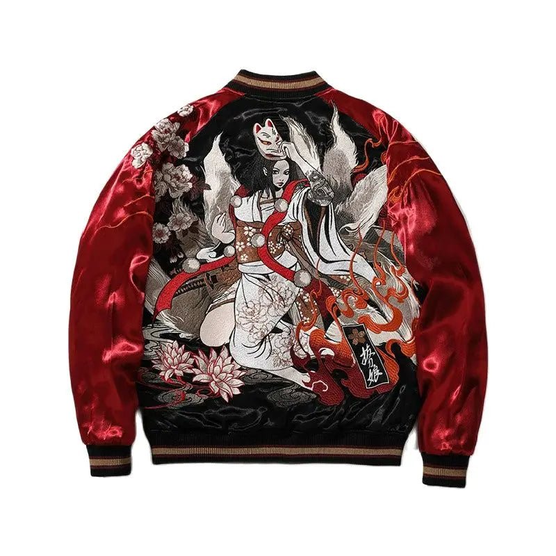 Veste brodée de renard à neuf queues - Tresors asiatiques