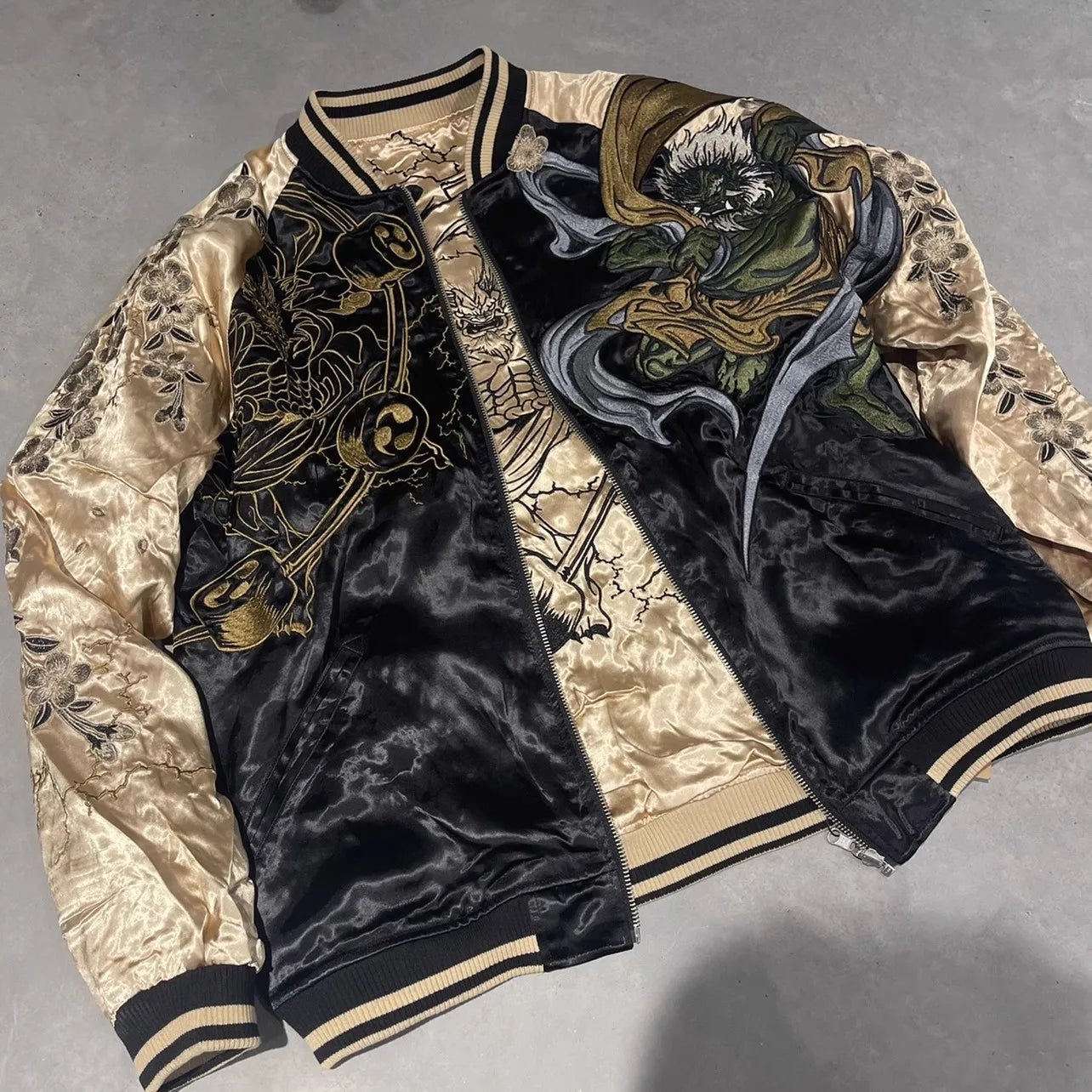 Veste souvenir Sukajan brodée pour hommes - Tresors asiatiques