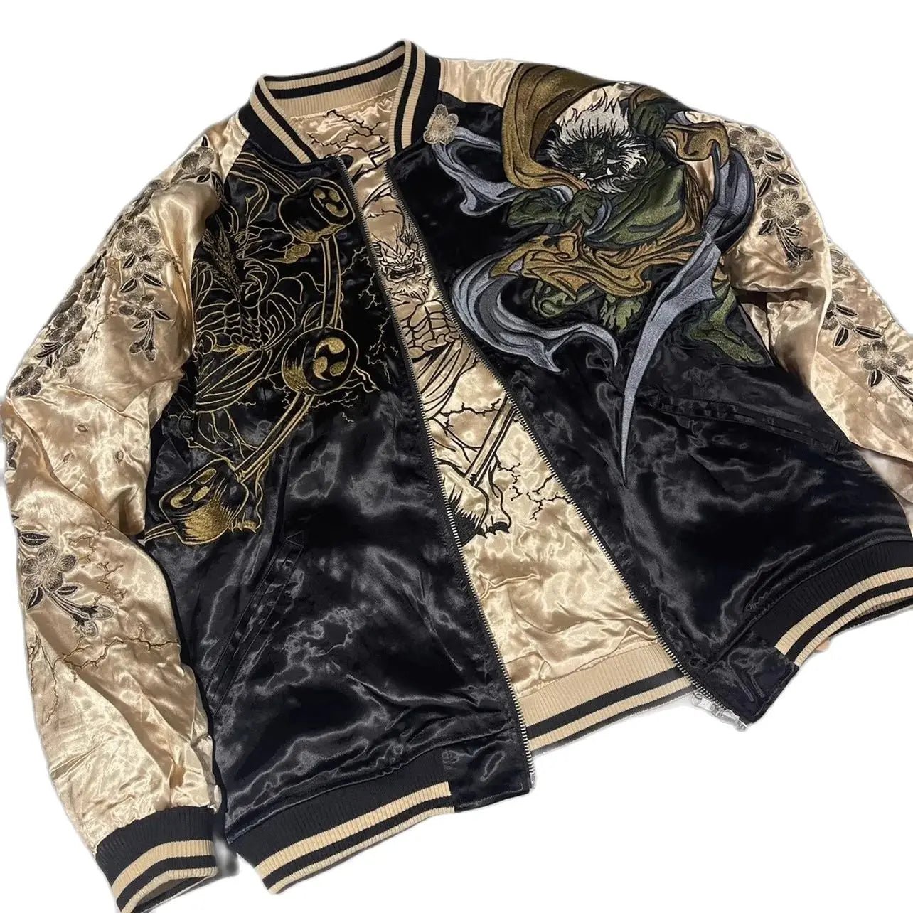 Veste souvenir Sukajan brodée pour hommes - Tresors asiatiques