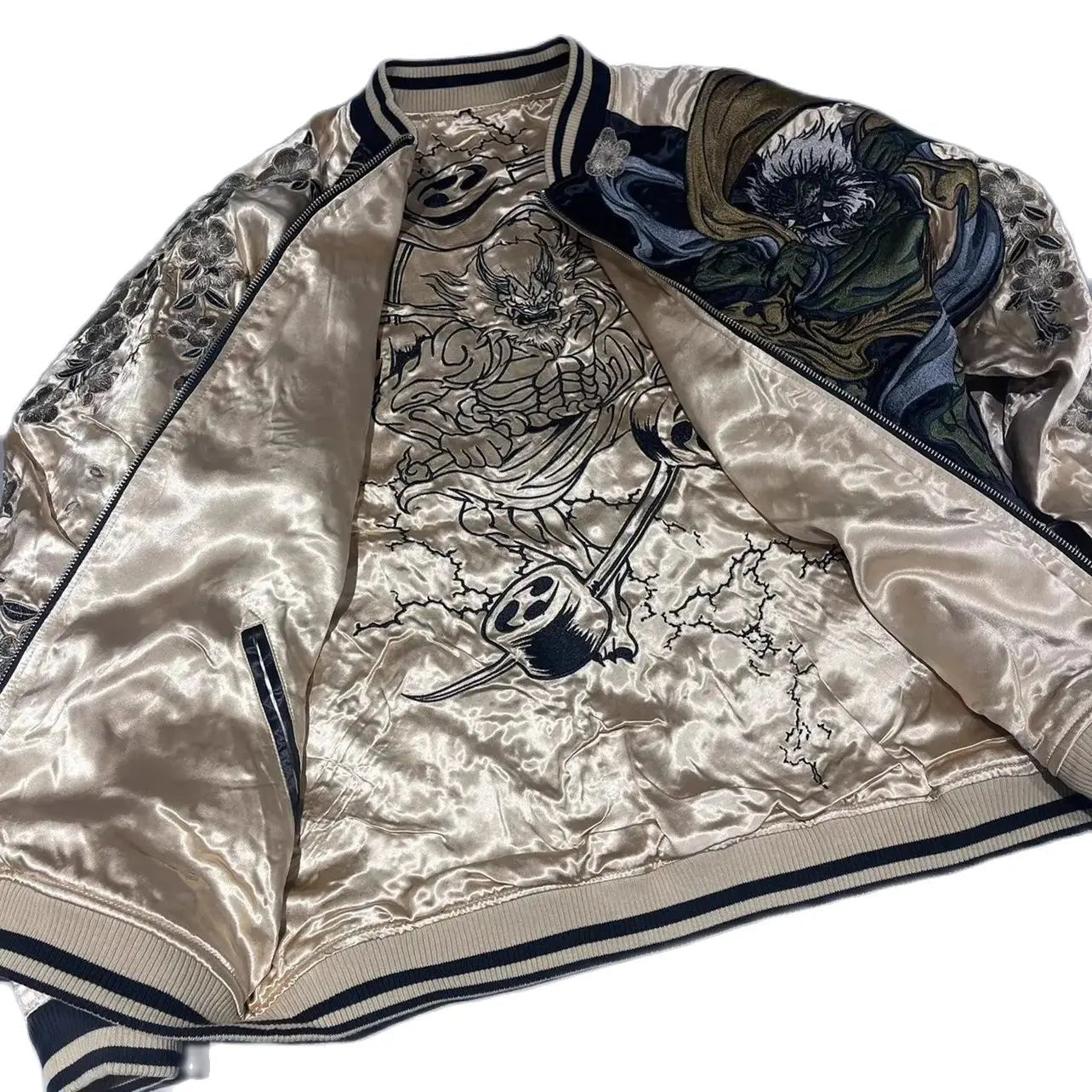 Veste souvenir Sukajan brodée pour hommes - Tresors asiatiques