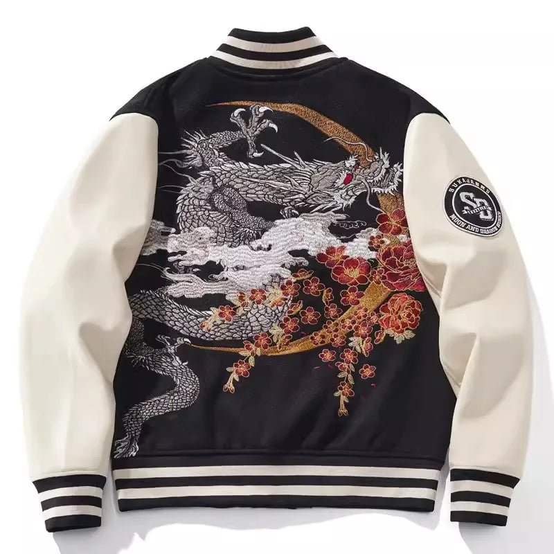 Veste Sukajan brodée pour hommes et garçons - Tresors asiatiques