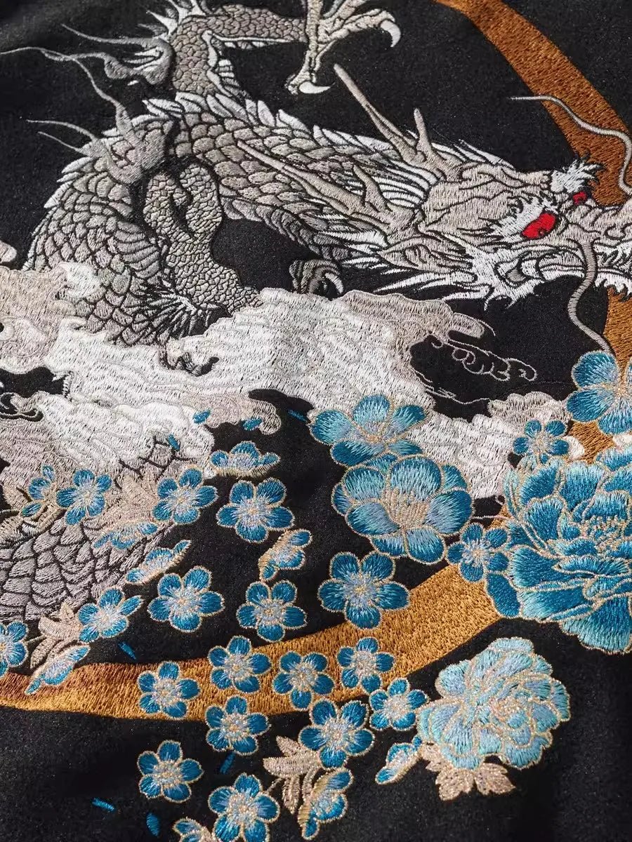Veste Sukajan brodée pour hommes et garçons - Tresors asiatiques