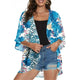 VĂȘtement - Cardigan de plage imprimĂ© floral pour femmes - Tresors asiatiques