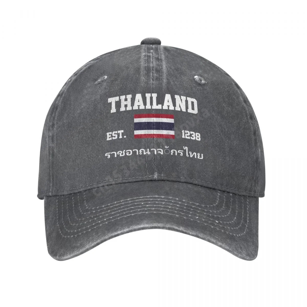 Vêtements accessoires - Casquette de baseball unisexe en denim délavé - Tresors asiatiques