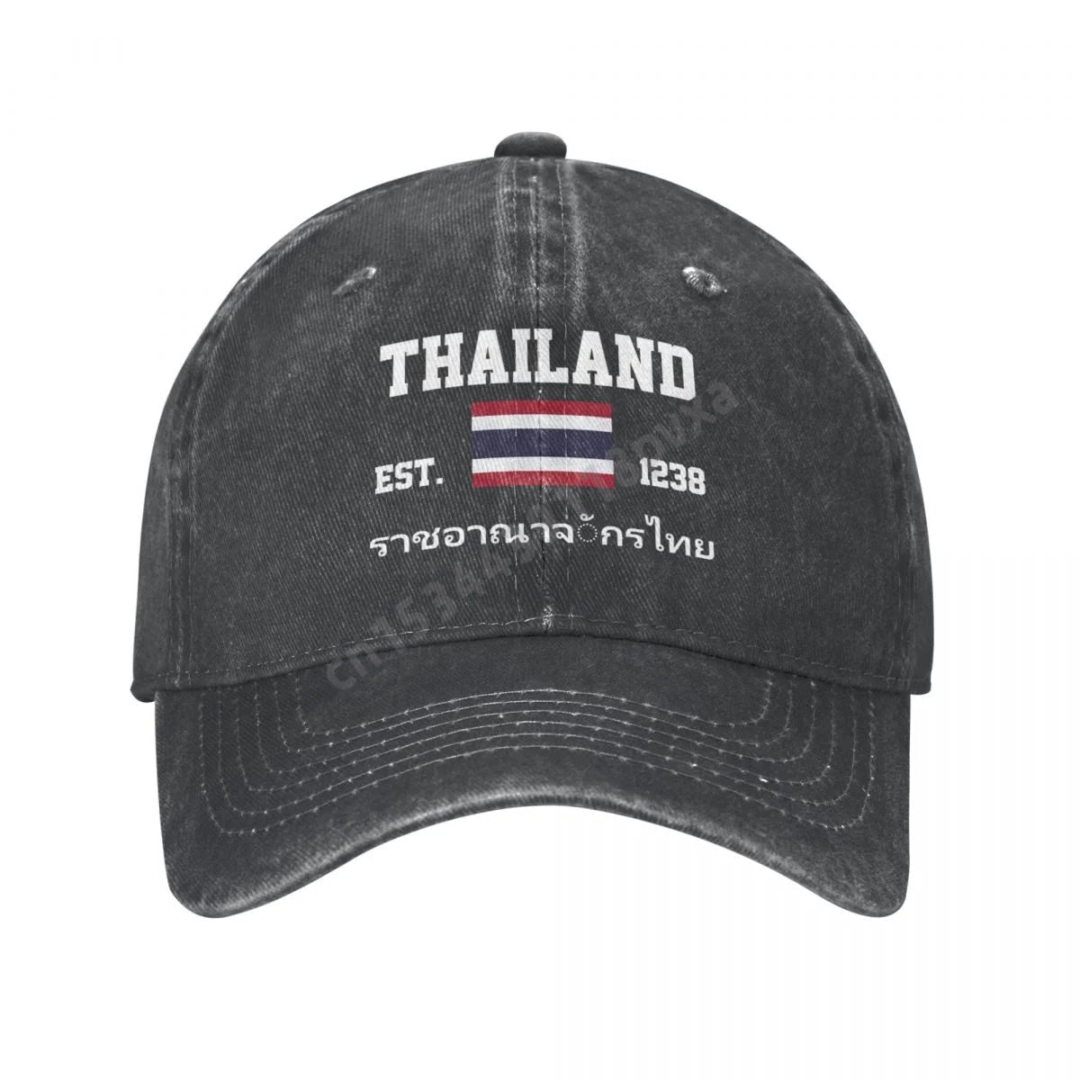 Vêtements accessoires - Casquette de baseball unisexe en denim délavé - Tresors asiatiques