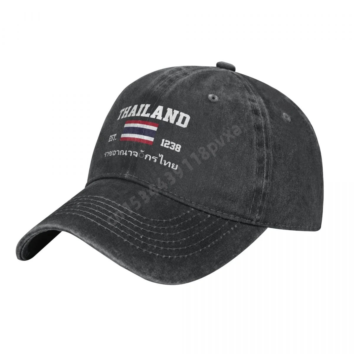 Vêtements accessoires - Casquette de baseball unisexe en denim délavé - Tresors asiatiques