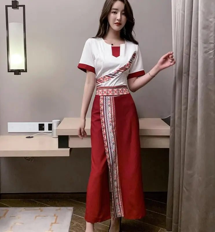 Vêtements de travail pour salon de beauté de style thaïlandais - Tresors asiatiques