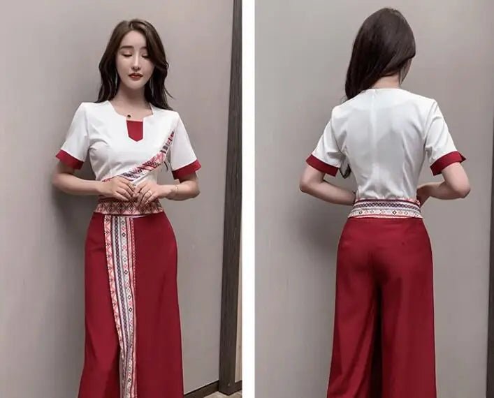Vêtements de travail pour salon de beauté de style thaïlandais - Tresors asiatiques
