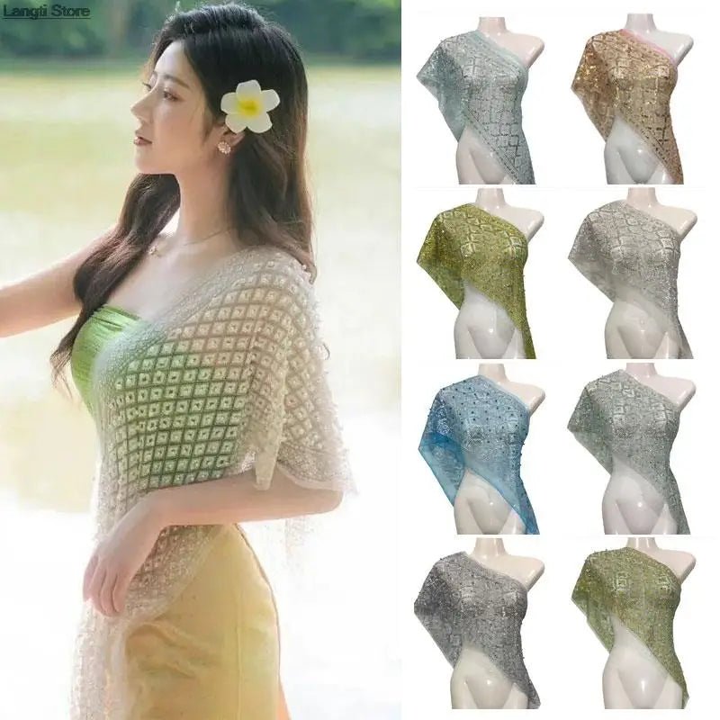 Vêtements Thai - Châle d'été pour femmes - Tresors asiatiques