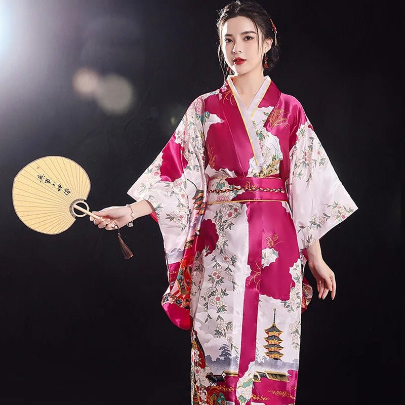 Yukata traditionnel japonais pour femmes - Tresors asiatiques