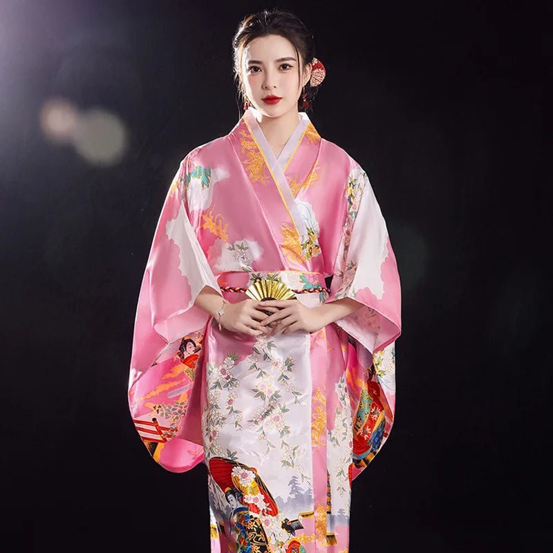 Yukata traditionnel japonais pour femmes - Tresors asiatiques