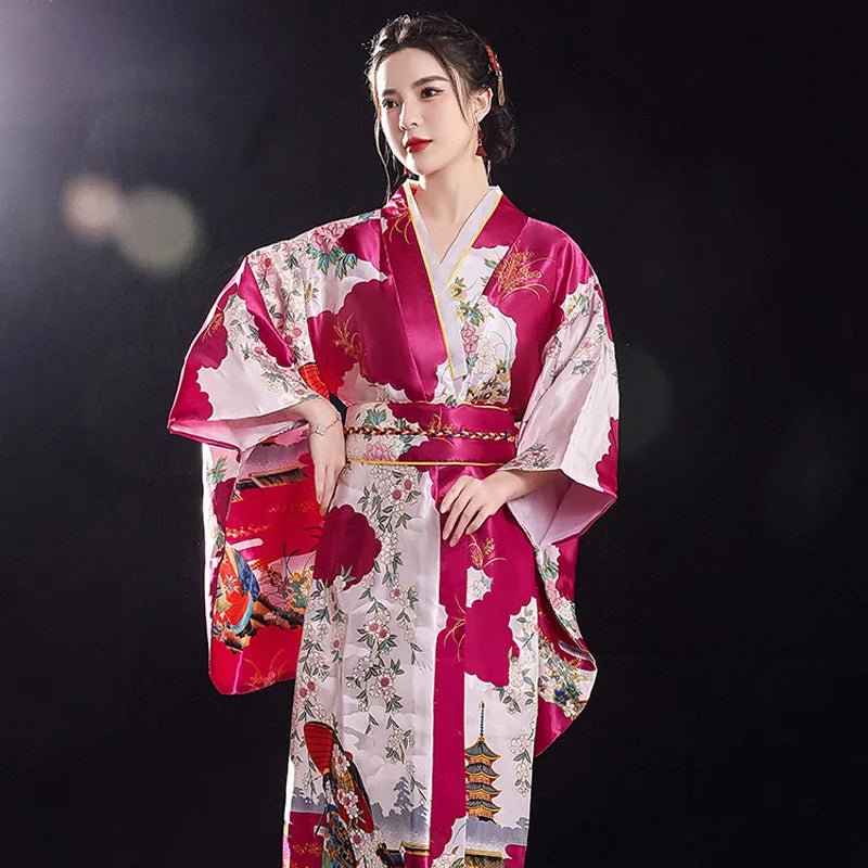 Yukata traditionnel japonais pour femmes - Tresors asiatiques