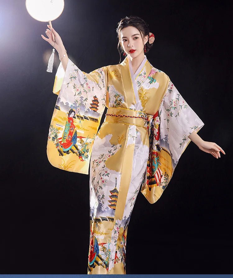 Yukata traditionnel japonais pour femmes - Tresors asiatiques