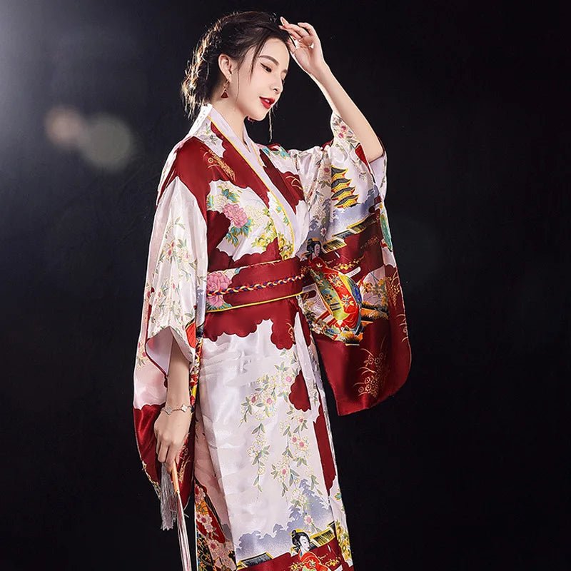 Yukata traditionnel japonais pour femmes - Tresors asiatiques