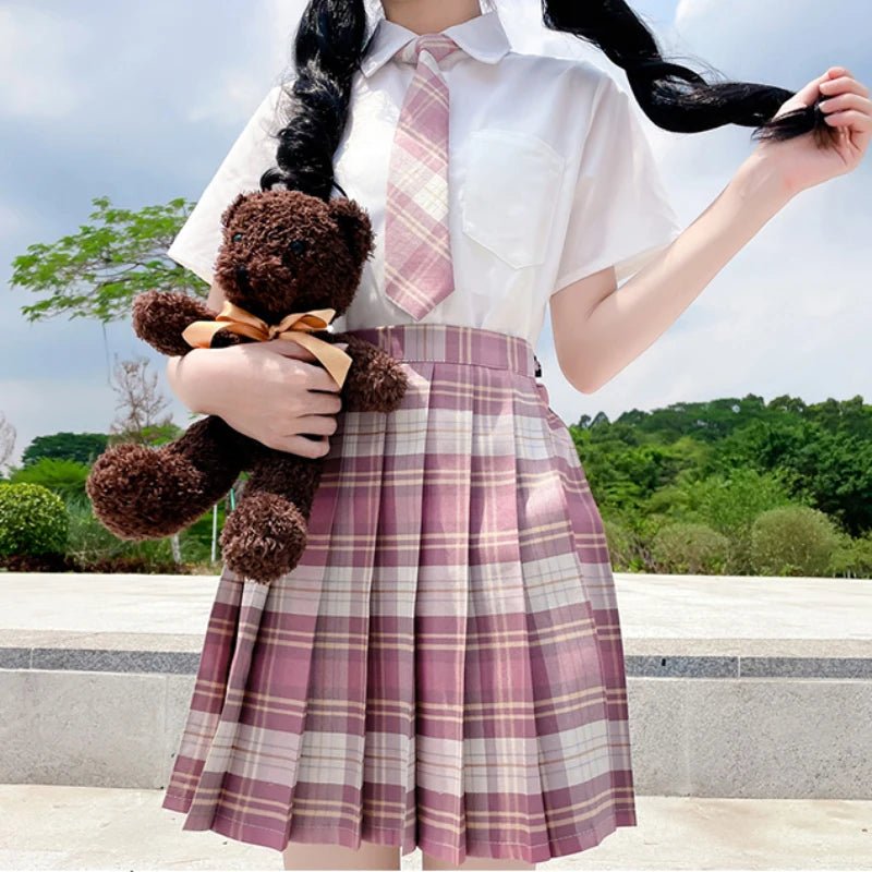 Zoki - Mini Jupe Plissée Rose : Élégance et Douceur pour l'Été - Tresors asiatiques