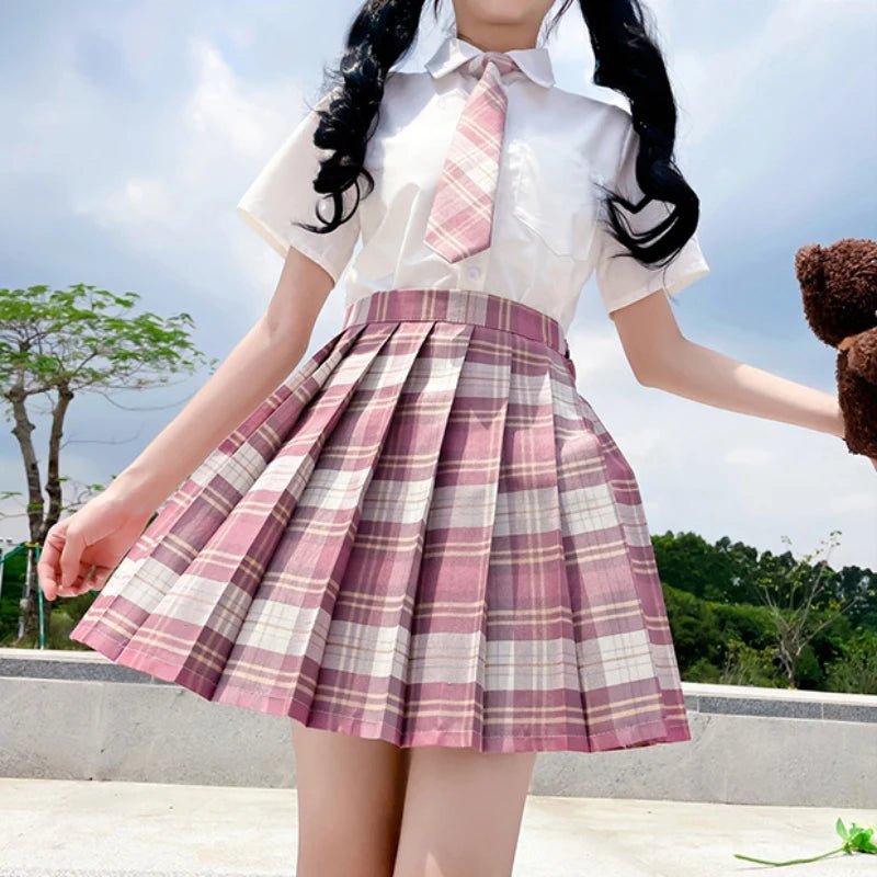 Zoki - Mini Jupe Plissée Rose : Élégance et Douceur pour l'Été - Tresors asiatiques