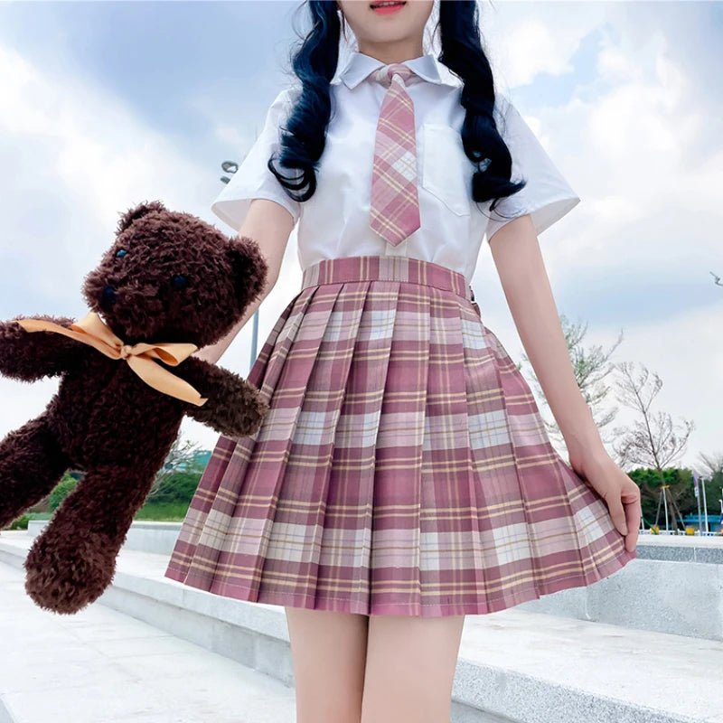 Zoki - Mini Jupe Plissée Rose : Élégance et Douceur pour l'Été - Tresors asiatiques