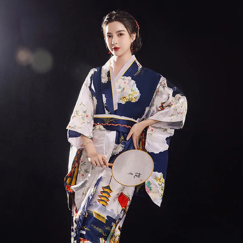 Yukata traditionnel japonais pour femmes