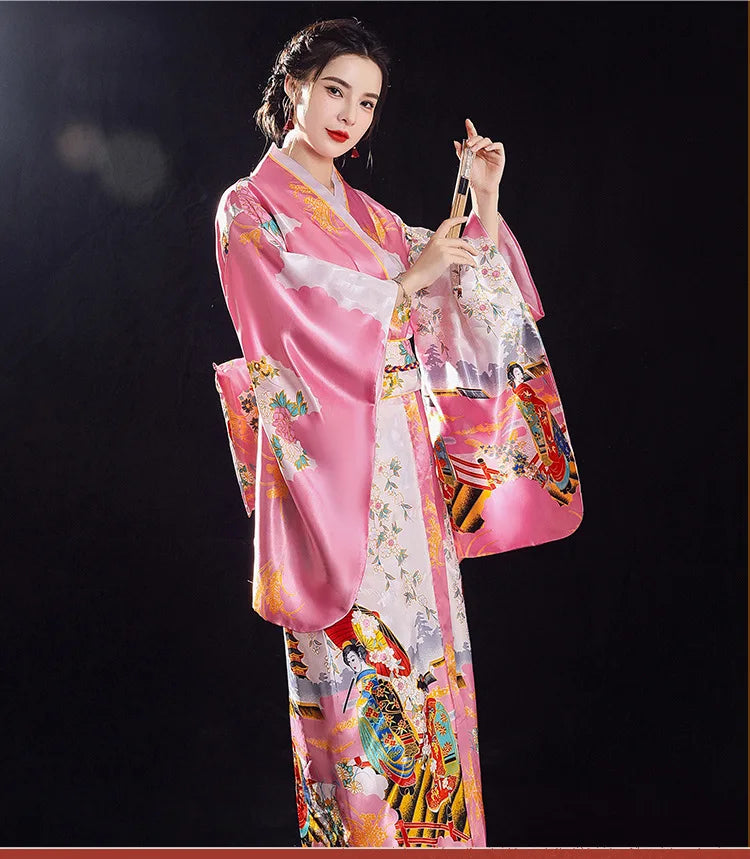 Yukata traditionnel japonais pour femmes