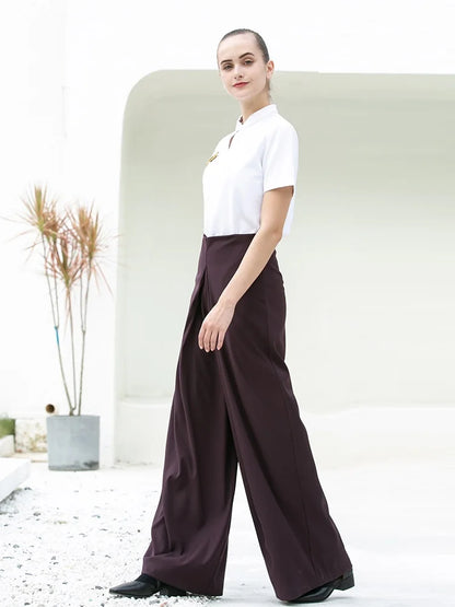 Ensemble haut et pantalon violet confortable pour femmes