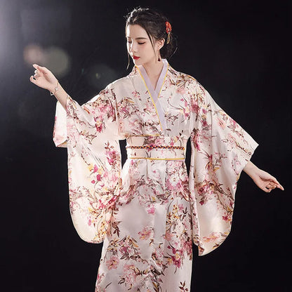 A FINALISER Kimono Yukata avec Obi pour Femme