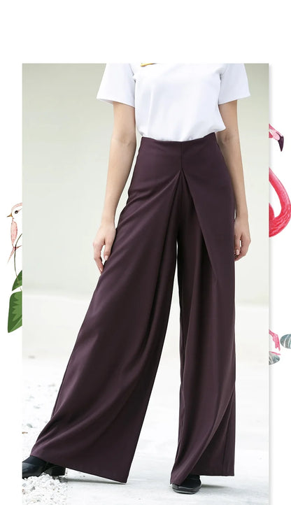 Ensemble haut et pantalon violet confortable pour femmes