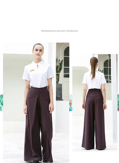 Ensemble haut et pantalon violet confortable pour femmes