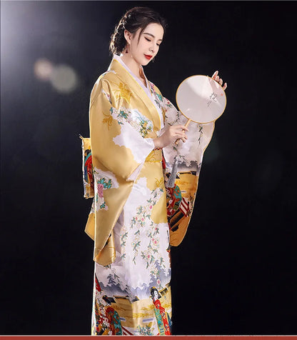 Yukata traditionnel japonais pour femmes