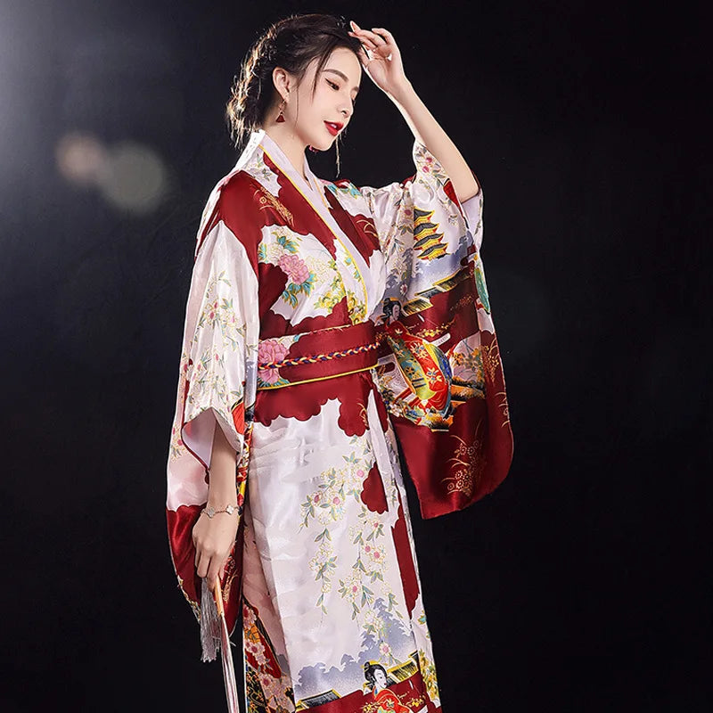 Yukata traditionnel japonais pour femmes