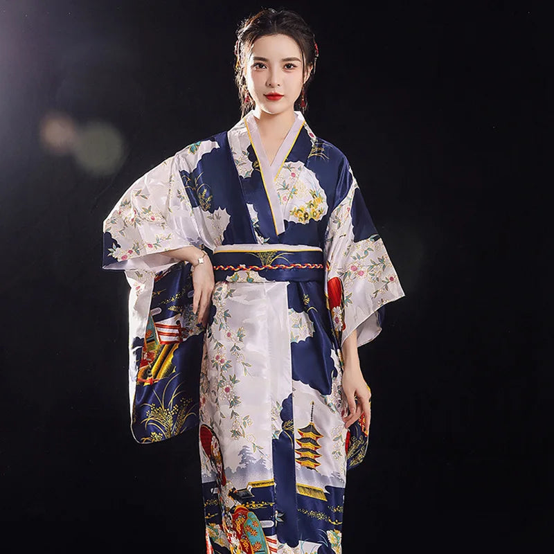 Yukata traditionnel japonais pour femmes