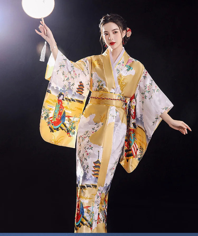 Yukata traditionnel japonais pour femmes