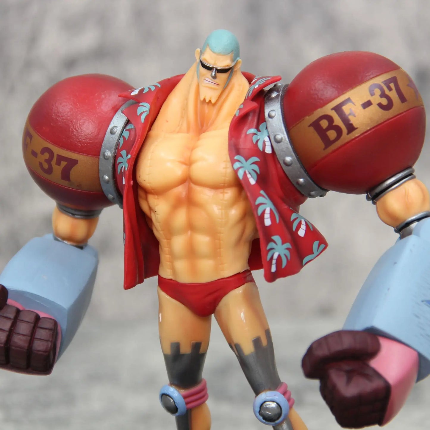 Figurine d'anime One Piece Gk Franky à double tête interchangeable