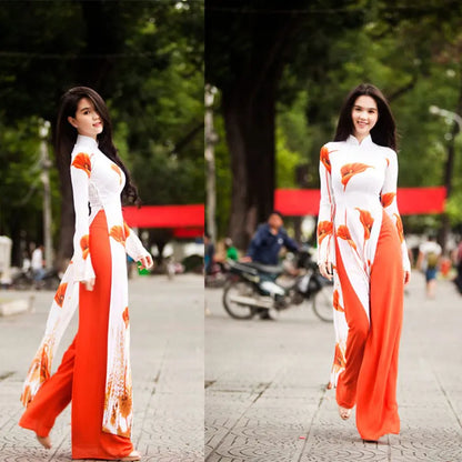 Robe traditionnelle vietnamienne Ao dai