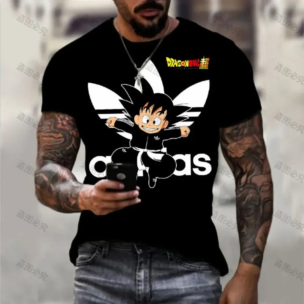 T-shirt à imprimé 3D Dragon Ball Z Goku