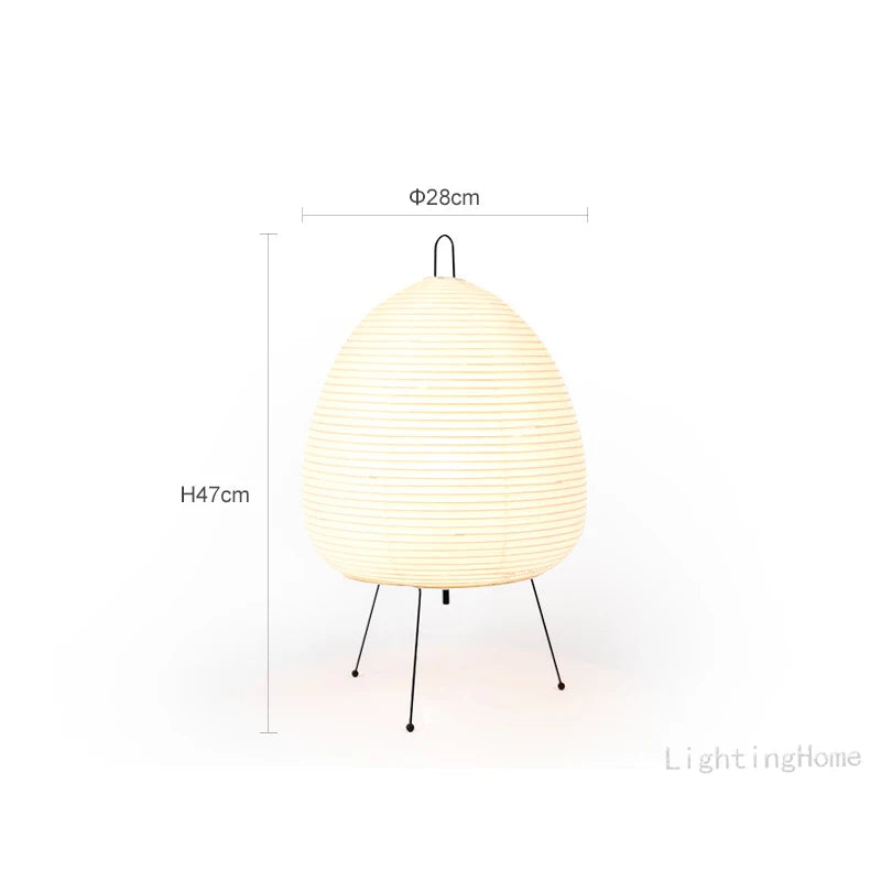 Lampe papier design japonais