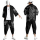 Ensemble haori et pantalon — Dragon blanc au trait