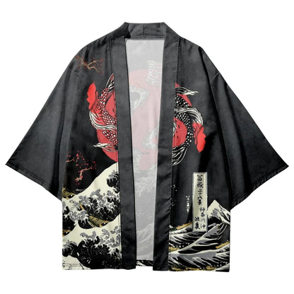 Cardigan japonais Yukata pour hommes et femmes