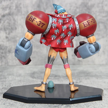 Figurine d'anime One Piece Gk Franky à double tête interchangeable