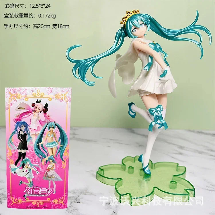 Figurine de chanteuse virtuelle Hatsune Miku en PVC