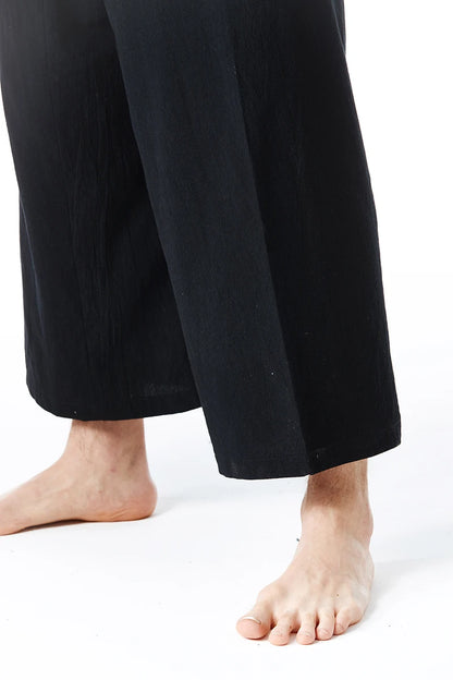 Pantalon de yoga en lin pour hommes et femmes