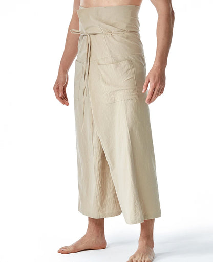 Pantalon de yoga en lin pour hommes et femmes