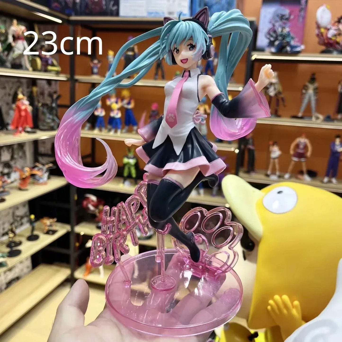 Figurine de chanteuse virtuelle Hatsune Miku en PVC